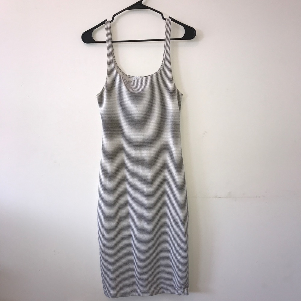 Thin striped bodycon dress